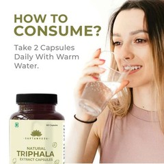 Saptamveda Triphala Extract Capsules, 60 Capsules L542