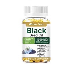 Black Seed Oil Capsules – 100% Pure Organic COLD PRESSED Cumin Nigella Sativa