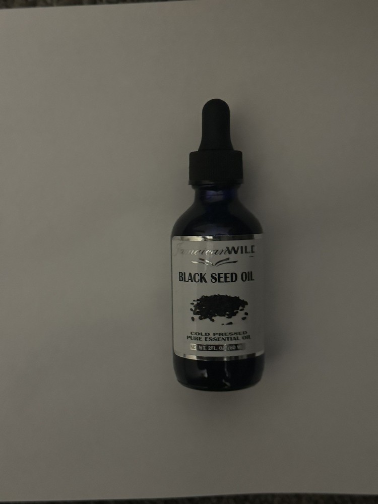Pure Cold Pressed Black Seed Oil – 2 oz. Glass Bottle