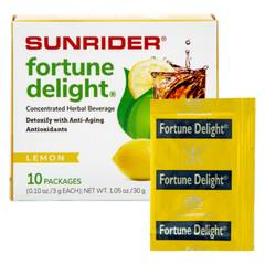 10 Bags Sunrider Fortune Delight Lemon Concentrated Herbal Tea 0.10oz / 3g Each