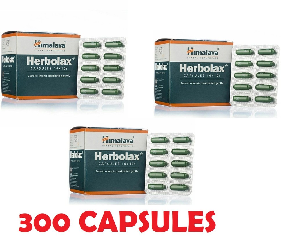 Himalaya Herbolax 100 Capsules x3 | Natural Digestive Support | Exp 01-2029