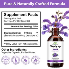60ML Skullcap Herb Oil – Skullcap Supplement for Mood Support – Relaxing Liquid