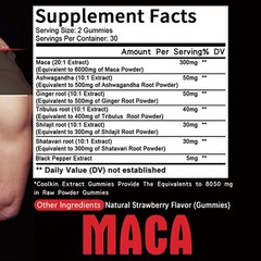 Black Maca 8050mg – Tribulus – Men’s Testosterone Booster, Energy & Endurance