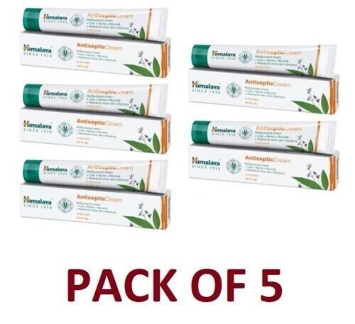 5 packs X Himalaya Herbals Antiseptic Cream 20 Grams Each FREE SHIP