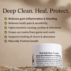 Oral Tooth Powder for gum inflammation & toothache