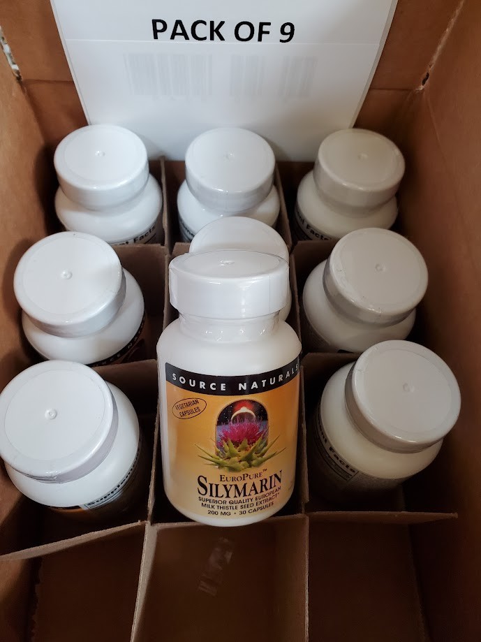 Source Naturals EuroPure™ Silymarin 200 mg – 30 Capsules – 9 bottles