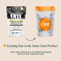 Om Mushroom Master Blend, Organic 10 Mushroom Complex & Adaptogens Powder,