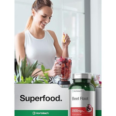 Beet Root Powder Capsules 2000mg | 220 Pills | Herbal Extract | by Horbaach