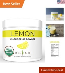 Organic Lemon Powder With Peel – 80 Servings 1 scoop = 1 Lemon Wedge, & Mexi…