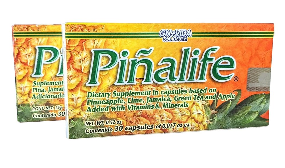 2 pack! PINALIFE CAPSULES 60 Day 100% AUTHENTIC Weight Loss Supplement