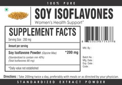 Soy Isoflavones 40% Extract Powder Women Heart Health Menopause Support Relief