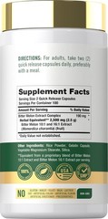 Bitter Melon Capsules | 2500mg | 200 Count | Non-GMO & Gluten Free | by Carlyle