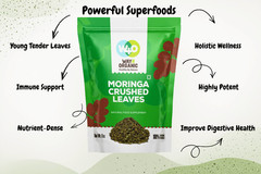 Moringa Tea Leaves 8oz Fresh Dried Loose Leaf Antioxidant-Rich Herbal Wellness