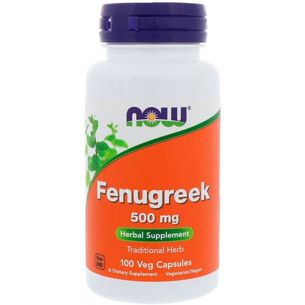 NOW Foods Fenugreek 500 mg., 100 Capsules