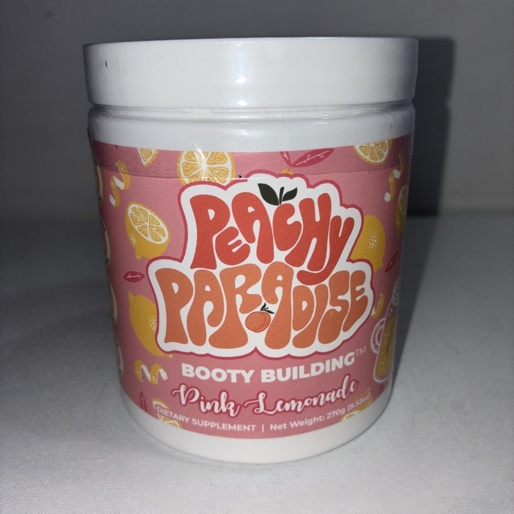 Sealed Peachy Paradise Booty Building Pink Lemonade Supplement 9.5 Oz
