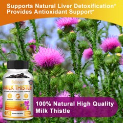 Milk Thistle 3500mg (with Silymarin) Extract 30/60/120 Capsules of Vitamins