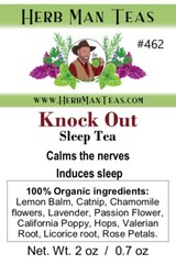 Strong SLEEP TEA for insomnia, over thinking by master herbalist -KNOCK OUT TEA