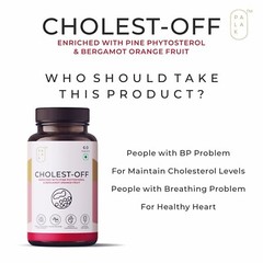 Palal Notes Cholest-Off | Pine Phytosterol 60 Tablets Long Expiry