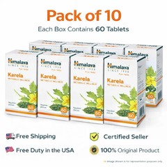 Himalaya Karela 60 Tabs x10 – Organic Herbal Glucose Support | Natural Wellness