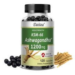 KSM-66 Ashwagandha 1200mg Supports Energy, Reduces Anxiety, Relaxation