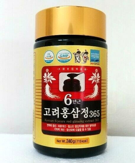 Korean Red Ginseng Panax Extract Gold 6 Years Root Saponin 240g X 1 bottle