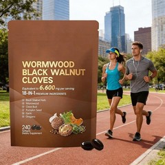 VivoNu Wormwood Black Walnut Cloves Capsules,Natural Cleanse&Metabolism Support-