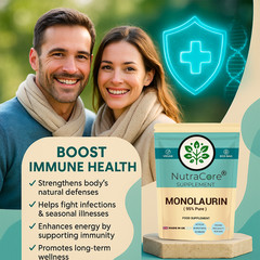 Monolaurin Capsule-700mg-Boost Immune, Skin Care&Anti-inflammation,Vegan-180Caps