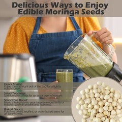 Moringa Oleifera Seeds Kernel SHELLED Fresh Organic Semilla De Moringa Bulk