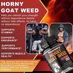 Horny Goat Weed Capsules – Men’s Health,Testosterone Booster, Energy & Endurance