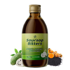 2/8 Fl Oz Soursop Living Bitters/Parasite Cleanse Tincture – Gluten-Free Organic