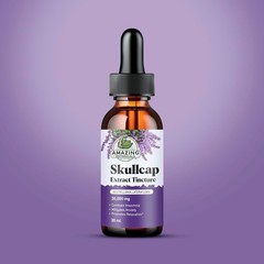 Amazing Botanicals Skullcap 10X Extract Tincture High Potency Herbal Liquid