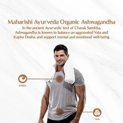 Maharishi Ayurveda Organic Ashwagandha Tablets 60 x3 Herbal Wellness