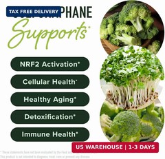 50MG Sulforaphane Supplement from Broccoli Sprouts | NRF2 Activation, Cellular H