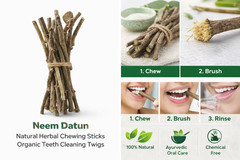 20 Pc Neem Sticks Azadirachta Indica Sticks DATUN for Teeth Free Shipping