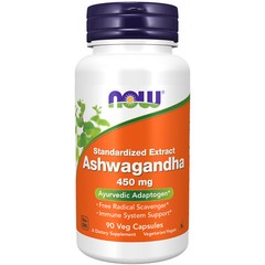 NOW FOODS Ashwagandha 450 mg – 90 Veg Capsules