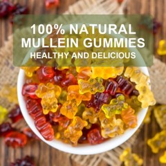 100% Natural Mullein Leaf Gummies Extra Strength Detox Cleanse Lung Health 60pcs