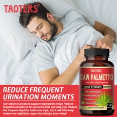 Saw Palmetto 120 Capsules Extract 5300mg Prostate, Hair Loss, Urinary Tract