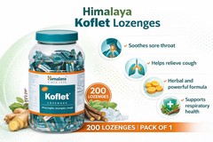 Himalaya Koflet Lozenges 200 Count Ayurvedic Supports Throat and Oral Comfort
