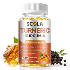 TURMERIC 95% CURCUMIN 2600mg EXTRACT TUMERIC BLACK PEPPER ANTIOXIDANT BEST
