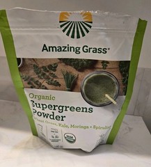 Amazing Grass Super Greens Booster: Greens Powder Smoothie Mix with Spirulina, M