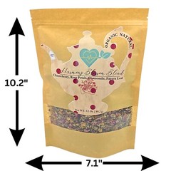 Chasteberry Rose Papaya Leaf Tea Blend – Loose Leaf Herbal Mix – 3.5 oz Natural