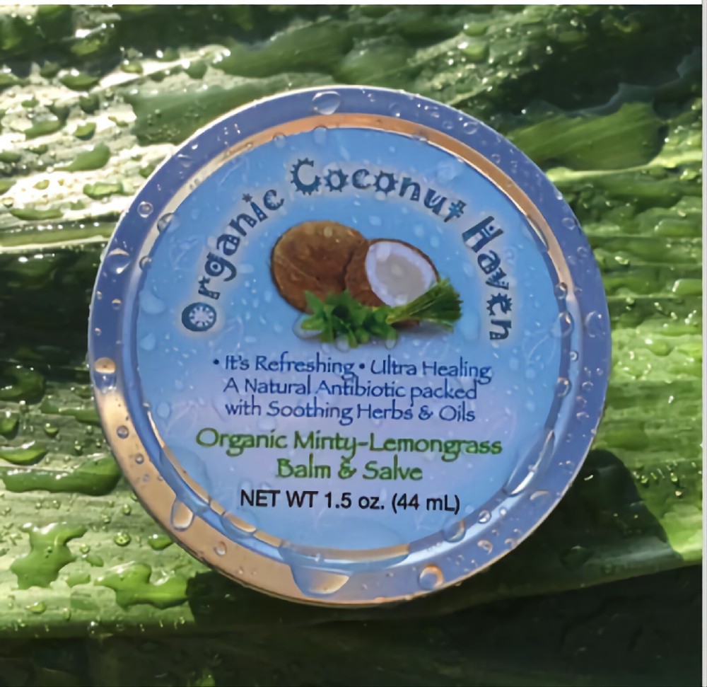 Organic Minty-Lemongrass Balm & Salve by Organic Coconut Haven
