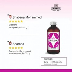 Charak M2‑Tone Syrup • Non‑Hormonal Menstrual Modulator • 2 × 200 ml