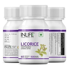 INLIFE Licorice Root Extract Yashtimadhu Capsules 60 Y559