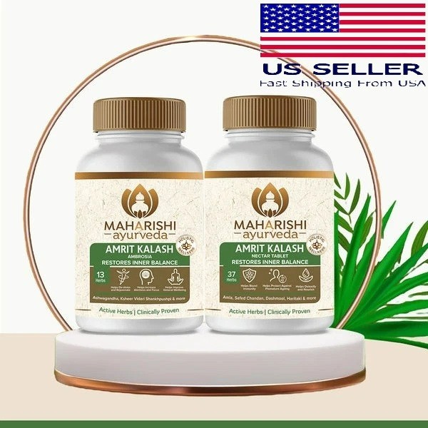 Maharishi Ayurveda Amrit Kalash Sugar Free Dual Pack Ship from USA