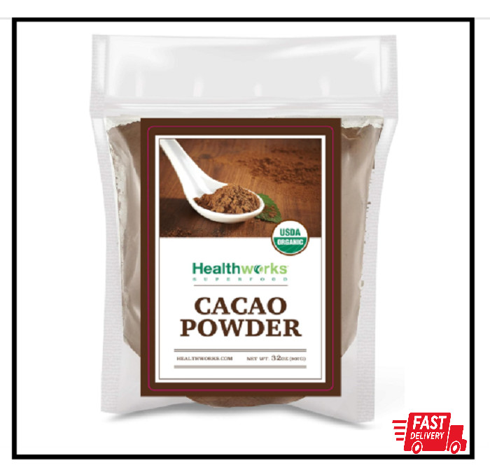 Healthworks Cacao Powder (32 Ounces / 2 Pounds) | Cocoa Chocolate Substitute |