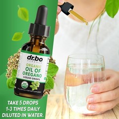 LUXRY NEW Oregano Oil Organic Liquid Drops – 6 Month Supply Organic Oil