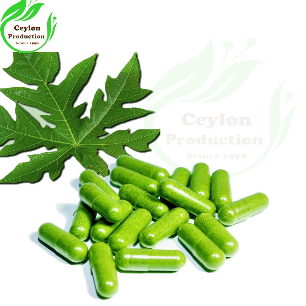 Papaya Leaves Capsules(600mg) Organic Carica papaya pawpaw papaia tree melon