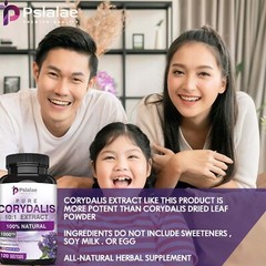 Corydalis Extract Capsules 1000mg – Strong Pain Relief Formula, Veggie, Non-GMO