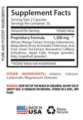 African Mango 1200 Appetite Suppressant Cleanse Extract 2 Bottles – 120 Capsules